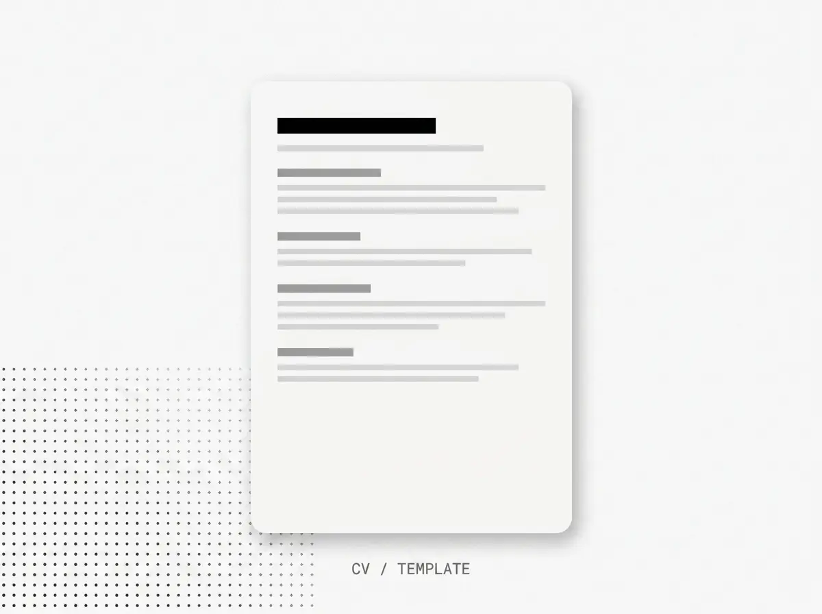 Developer Resume Template preview